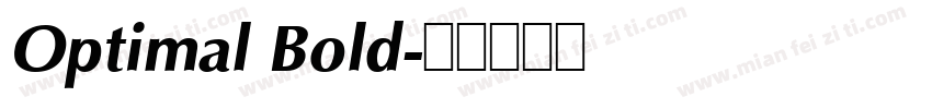 Optimal Bold字体转换